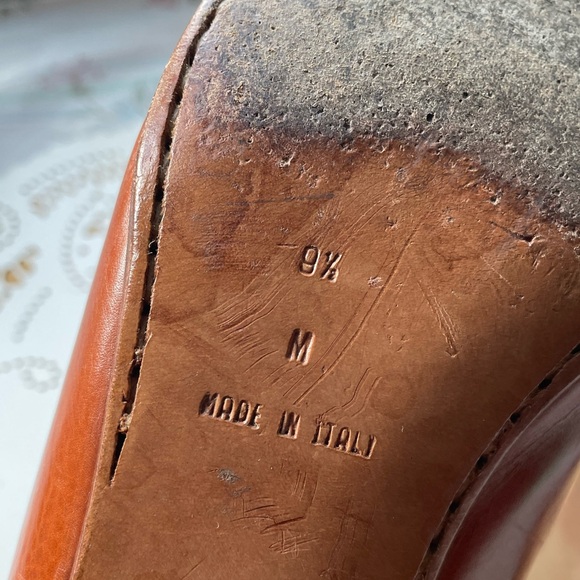 Cole Haan Brown and Cream Leather Spectator Oxford Pumps Size 9.5 /Made in Italy - Picture 10 of 14